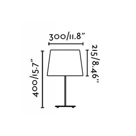 SWEET balta niķeļa galda lampa - FARO - 29937