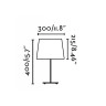 SWEET balta galda lampa - FARO - 29954