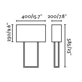 VESPER balta galda lampa - FARO - 29984