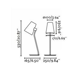 LUPE hroma galda lampa - FARO - 29997