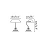 BANKER galda lampa vecs-zelts - FARO - 68334