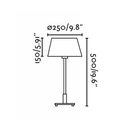 MITIC smilškrāsas galda lampa - FARO - 68417