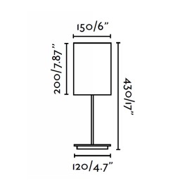 THANA balta galda lampa - FARO - 68530