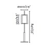 SABA matēta niķeļa galda lampa h 84 mm - FARO - 68546