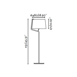 BERNI balta stāvlampa - FARO - 29335