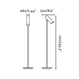 LINK melna stāvlampa - FARO - 29884