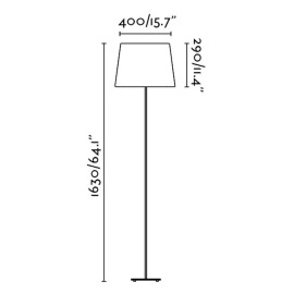 SWEET melna stāvlampa - FARO - 29959