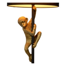Stāvlampa "EXTRAVAGANZA CHIMP", 1x E27 max. 60W, melna zelta - metāls - kokvilna - LUCIDE - 10702-81-30