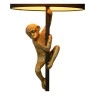 Stāvlampa "EXTRAVAGANZA CHIMP", 1x E27 max. 60W, melna zelta - metāls - kokvilna - LUCIDE - 10702-81-30