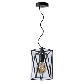 Griestu lampa "FERN", 1x E27 max. 60W, melna- stikls - metāls - LUCIDE - 25407/01/30