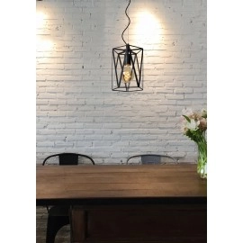 Griestu lampa "FERN", 1x E27 max. 60W, melna- stikls - metāls - LUCIDE - 25407/01/30