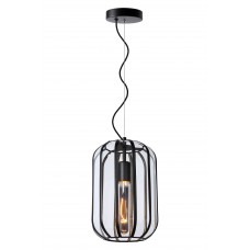 Griestu lampa "FERN", 1x E27 max. 60W, melna- stikls - metāls - LUCIDE - 25409/01/30
