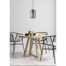 Griestu lampa "FERN", 1x E27 max. 60W, melna- stikls - metāls - LUCIDE - 25409/01/30
