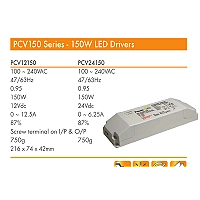 LX500 impulsu barošanas bloks 12V 150W 12,5A IP20 (Forever Light)