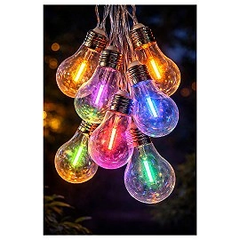 SUNARI FLS-400 saules LED gaismu virtene 4 m 10 daudzkrāsu spuldzes (Forever Light RTV222475)