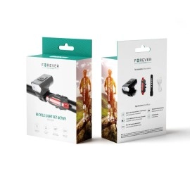 Forever Outdoor Active BLG-200 velosipēda lampu komplekts (USB uzlāde)
