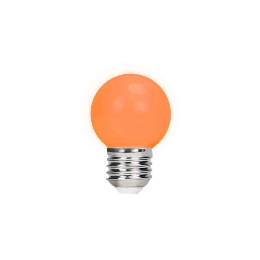 LED spuldžu komplekts G45 E27 2W oranžs, 5 gab. (Forever Light)