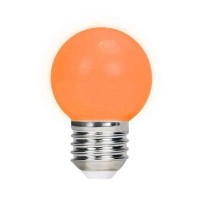 LED spuldžu komplekts G45 E27 2W oranžs, 5 gab. (Forever Light)