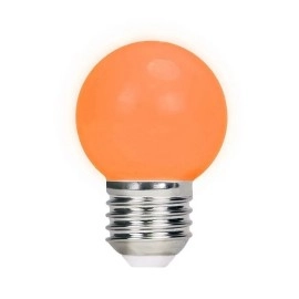 LED spuldžu komplekts G45 E27 2W oranžs, 5 gab. (Forever Light)
