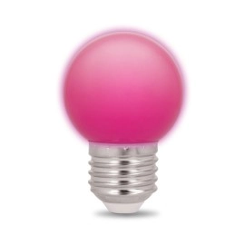 5 gab., 2W, E27, G45, LED spuldzes, rozā krāsas gaisma
