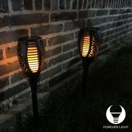Dekoratīvs dārza gaismeklis ar saules paneli, 33LED, 600mAh Ni-Mh, IP65