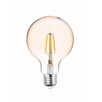 LED filament spuldze E27 G95 4W 2200K zeltīta (Forever Light)