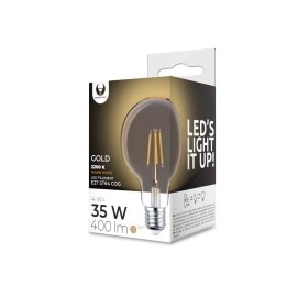 LED filament spuldze E27 G95 4W 2200K zeltīta (Forever Light)