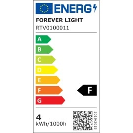 LED filament spuldze E27 G95 4W 2200K zeltīta (Forever Light)