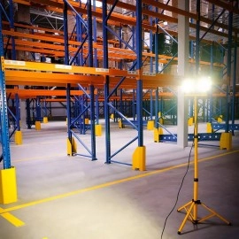 Pārnēsājama LED darba lampa uz statīva 2×50W 8000 lm 4500K IP66 (Forever Light)