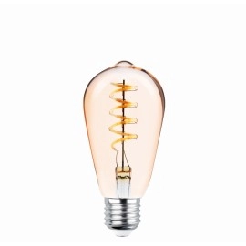 4W, E27, Vintage, LED spuldze, ST64, 2000K Forever Light