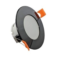 BONO-R iebūvējamais LED gaismeklis melns 5W, 330lm, 3000K, IP65/20 (GreenLUX)