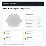 ZETA-R iebūvējams LED panelis 24 W, 2100 lm, 3000 K, IP44 priekšpusē (GreenLUX GXDW323)