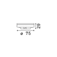 GX53 LED spuldze 9,5 W, 760 lm, 3000 K (Ideal Lux 123936)