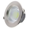 Iebūvējamais LED COB gaismeklis 20W, 2000lm, 2700K, INOX (OPTONICA)