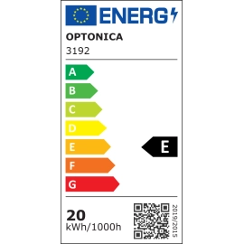Iebūvējamais LED COB gaismeklis 20W, 2000lm, 2700K, INOX (OPTONICA)
