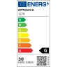 Iebūvējamais LED gaismeklis 30W, 2500lm, 145°, IP20, COB, balts korpuss (OPTONICA)