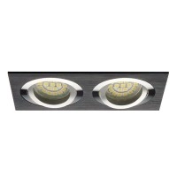 Iebūvējams gaismeklis SEIDY 2 x MR16/Gx5.3 max. 50W, melns
