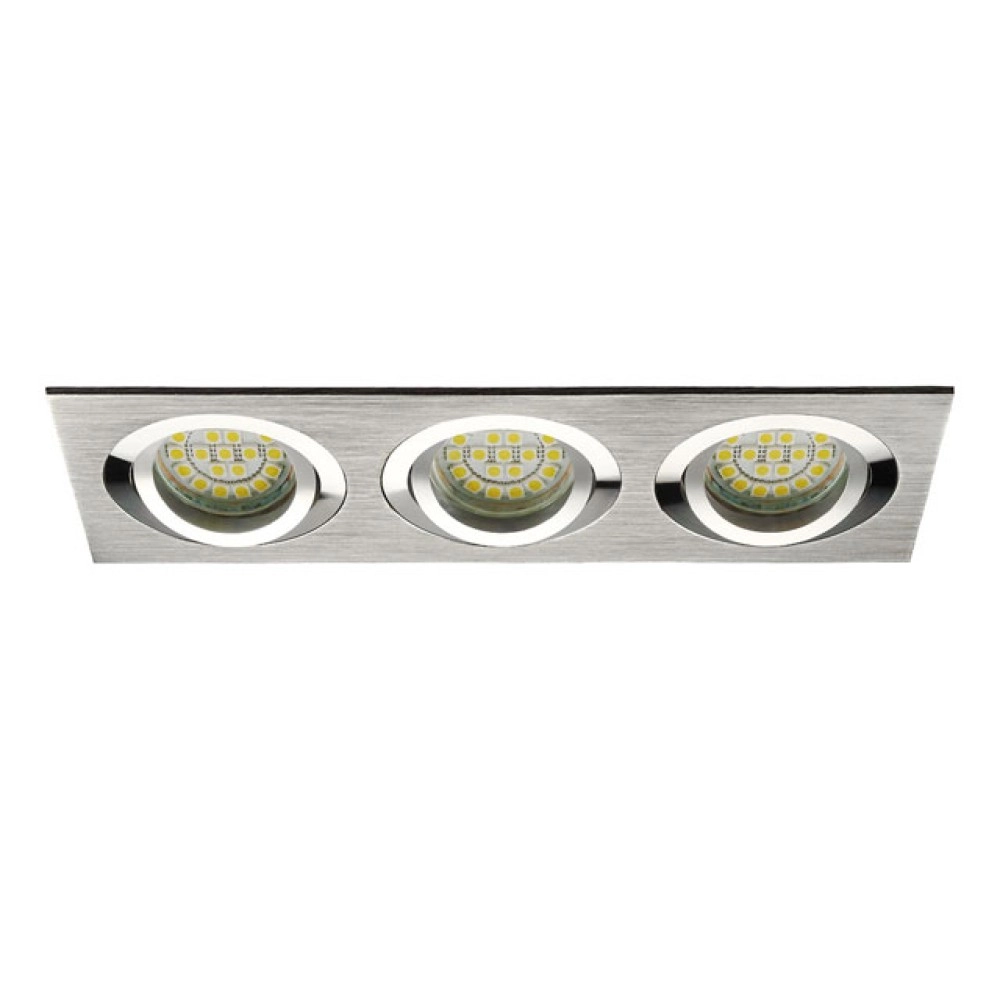 Iebūvējams gaismeklis SEIDY 3 x MR16/Gx5.3 max. 50W, alumīnijs