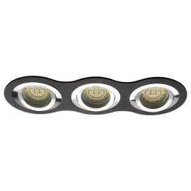 Iebūvējams gaismeklis SEIDY 3 x MR16/Gx5.3 max. 50W, melns Iebūvējams gaismeklis SEIDY 3 x MR16/Gx5.3 max. 50W, melns
