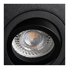 KANLUX MINI GORD DLP-50-B regulējams iebūvējamais rāmis melns