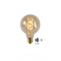 4W, E27, LED Filament āra spuldze "AMBER", ar integrētu krēslas slēdzi, 230LM, 2200K, Lucide, 49032-04-62