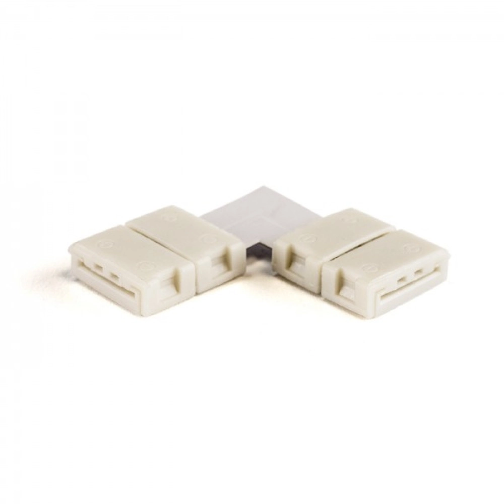 LED sloksnes - lentes savienotājs 8mm sloksnēm 90° ar 2x kontaktiem -3528SMD - AC6619