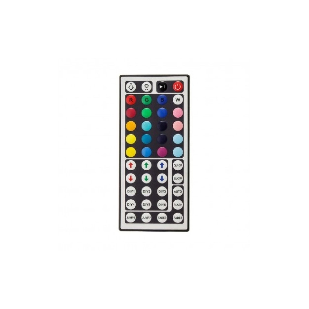 LED RGB kontrolieris 12V, 144W, ar 44 pogu IR pulti