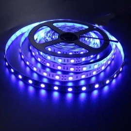 LED sloksne - lenta 5050 SMD, 60 diodes/metrā, 14.4W/m, IP20, RGB (viena krāsa)