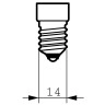 6W, E14, LED spuldze, bumbiņas formas G45, 480Lm, 2800K, SP1449