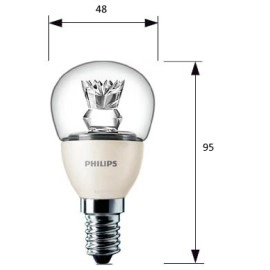 Dimmējama 3.4W PHILIPS Master E14 LED spuldze, 250lm, 2700K