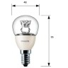 Dimmējama 3.4W PHILIPS Master E14 LED spuldze, 250lm, 2700K