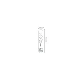 5W, E27, Filament LED spuldze, "AMBER", 260LM, 2200K, Lucide, 49035-05-62