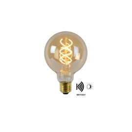 4W, E27, LED Filament āra spuldze "AMBER", ar integrētu krēslas slēdzi, 230LM, 2200K, Lucide, 49032-04-62 4W, E27, LED Filament āra spuldze "AMBER", ar integrētu krēslas slēdzi, 230LM, 2200K, Lucide, 49032-04-62