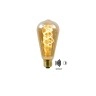 4W, E27, LED Filament āra spuldze "AMBER", ar integrētu krēslas slēdzi, 230LM, 2200K, Lucide, 49034-04-62